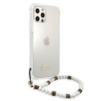 telefonas iphone pro max 12 - Guess GUHCP12LKPSWH iPhone 12 Pro Max 6.7" Transparent Hardcase White Pearl - 5 nuotrauka