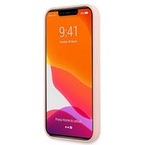 iphone 13 mini deklas - Guess "Silicone 4G Logo iPhone 13 mini" Pink - 4 nuotrauka