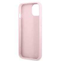 dekliukas iphone 13 mini - Guess "PU Leather Saffiano Case iPhone 13 mini" Purple - 3 nuotrauka