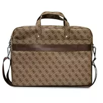 krepsys nesiojamam kompiuteriui 16 - Guess Saffiano 4G Triangle Logo bag for a 16'' laptop - brown - 3 nuotrauka