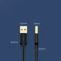 usb 3 a to usb a - Ugreen 10371 Black - 5 nuotrauka