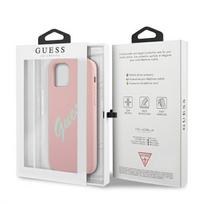 telefonas iphone pro max 12 - Guess "GUHCP12LLSVSPG Silicone Vintage Green Script Cover iPhone 12 Pro Max" - 2 nuotrauka