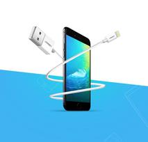 usb a to usb a - Ugreen USB to Lightning MFI cable 2.4A 1m White - 9 nuotrauka