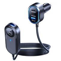 car charger pd - 3MK Dvigubas automobilinis įkroviklis 135W PD QC PPS USB-C/USB-A Juodas (Black) - 5 nuotrauka