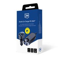 car charger pd - 3MK Dvigubas automobilinis įkroviklis 135W PD QC PPS USB-C/USB-A Juodas (Black) - 10 nuotrauka