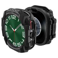 samsung galaxy 7 watch - Spigen Rugged Armor dėklas Samsung Galaxy Watch Ultra (47 mm) Juodas (Black) - 4 nuotrauka
