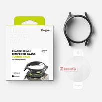 samsung galaxy 7 watch - Ringke Slim & Tempered Glass for Samsung Galaxy Watch 7 (44 mm) Juodas (Black) - 2 nuotrauka