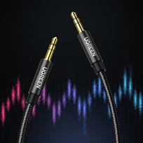 mini jack aux cable - Ugreen AV112 Mini jack cable 3.5mm AUX 1m Black - 13 nuotrauka