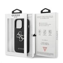 iphone 13 telefono deklas guess - Dėklas GUESS HARD CASE GUHCP13LSA4GSBK IPHONE 13 PRO SAFFIANO METAL LOGO Juodas - 2 nuotrauka
