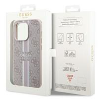 apple iphone 15 magsafe - Guess 4G Printed Stripes MagSafe Dėklas Apple iPhone 15 Pro - Rožinis (Pink) - 2 nuotrauka