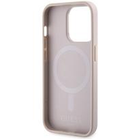 apple iphone 15 magsafe - Guess 4G Printed Stripes MagSafe Dėklas Apple iPhone 15 Pro - Rožinis (Pink) - 3 nuotrauka