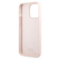 iphone 13 telefono deklas karl lagerfeld - Karl Lagerfeld "KLHCP13XSLKHP Liquid Silicone Karl Head Case iPhone 13 Pro Max" Pink - 4 nuotrauka