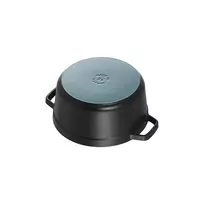 ketaus puodai - Staub La Cocotte 24 cm, 3.8 l, Juodas (Black) - 3 nuotrauka
