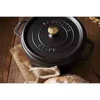 ketaus puodai - Staub La Cocotte 24 cm, 3.8 l, Juodas (Black) - 4 nuotrauka