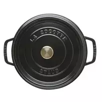 ketaus puodai - Staub La Cocotte 24 cm, 3.8 l, Juodas (Black) - 7 nuotrauka