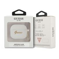 airpods deklas guess - Guess Silicone Charm Cover for Airpods 3 White - 2 nuotrauka