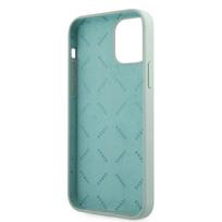 telefonas iphone pro max 12 - Guess "GUHCP12LLSVSBF Silicone Vintage Fuschia Cover iPhone 12 Pro Max" Blue - 3 nuotrauka