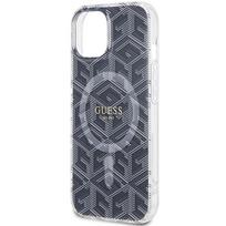 deklas iphone 13 guess - Dėklas GUESS GUHMP15SHGCUSTGK IPHONE 15/14/13 6.1 "Juodas / Juodas HARDCASE IML GCUBE MAGSAFE - 4 nuotrauka