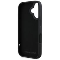 galvos telefonui - Dėklas Karl Lagerfeld HC 3D Rubber Double Heads Apple iPhone 16 juodos spalvos - 3 nuotrauka
