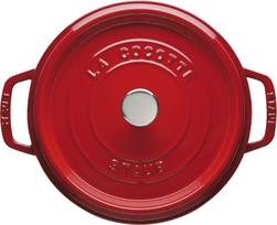ketaus puodai 3 - Staub Apvalus ketaus puodas 24 cm, Vyšnių Raudona (Cherry) - 7 nuotrauka