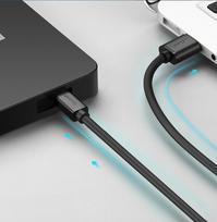 mini usb kabelis us132 - Ugreen USB to mini USB cable 480Mbps 3m Black - 9 nuotrauka