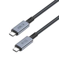 240w laidas - Tech-Protect UltraBoost Max USB-C 4.0 / USB-C 4.0 PD kabelis 240W 1m Pilkas (Grey) - 5 nuotrauka