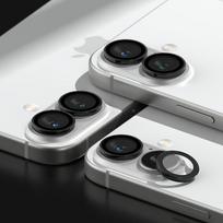 apsaugines pleveles iphone 16 - Ringke Camera Frame Protector 2-pack for iPhone 16 / 16 Plus - Black - 2 nuotrauka