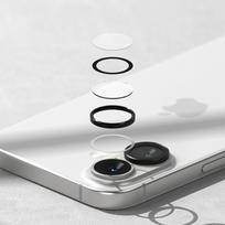 apsaugines pleveles iphone 16 - Ringke Camera Frame Protector 2-pack for iPhone 16 / 16 Plus - Black - 4 nuotrauka