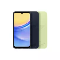 deklas samsung a15 - SAMSUNG Galaxy A15, nugarėlė, su kortelių kišenėle, Lime - 4 nuotrauka
