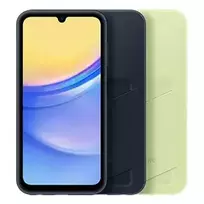 deklas samsung a15 - SAMSUNG Galaxy A15, nugarėlė, su kortelių kišenėle, Lime - 5 nuotrauka