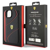 iphone 7 plus deklas - Ferrari "FEHCP15MPTWK Hardcase Twist Metal Logo iPhone 15 Plus" Black - 2 nuotrauka