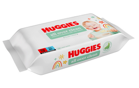 serveteles dregnos - HUGGIES ALL OVER CLEAN drėgnos servetėlės (56 vnt.) - 2 nuotrauka