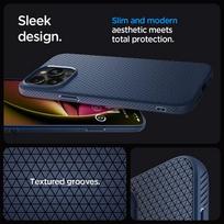 iphone 15 pro telefonai - Spigen "Liquid Air iPhone 15 Pro Max" Navy Blue - 6 nuotrauka