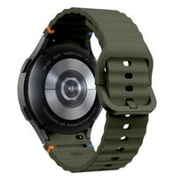 apyranke samsung - Tech-Protect Silikoninis Sportinis Dirželis Samsung Galaxy Watch 4/5/5 Pro/6/7/FE Žalias (Green) - 4 nuotrauka