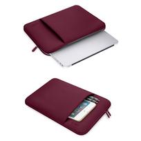 bordo spalvos - Tech-Protect Neoprene Laptop Case 13" - Burgundy - 4 nuotrauka