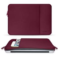 bordo spalvos - Tech-Protect Neoprene Laptop Case 13" - Burgundy - 5 nuotrauka