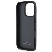 apple iphone 3 telefonas - BMW "Sign Leather Crossing Lines Pattern Case iPhone 16 Pro" Black - 3 nuotrauka
