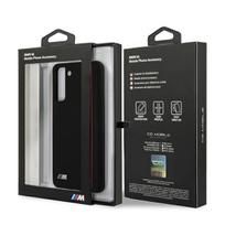 s21 telefonas samsung - BMW "BMHCS21MSIVTBK Tricolor Lines Silicone Cover Galaxy S21+" Black - 2 nuotrauka