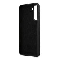 s21 telefonas samsung - BMW "BMHCS21MSIVTBK Tricolor Lines Silicone Cover Galaxy S21+" Black - 3 nuotrauka