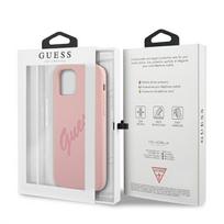 telefonas iphone pro max 12 - Guess "GUHCP12LLSVSPI Script Vintage Case iPhone 12 Pro Max" Pink - 2 nuotrauka