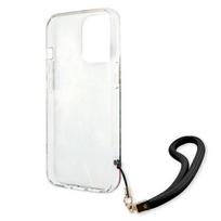 iphone 13 telefono deklas guess - Apple iPhone 13 Pro Guess dėklas Flower Strap (GUHCP13LHFLSB) mėlynos spalvos - 3 nuotrauka