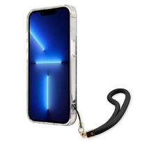 iphone 13 telefono deklas guess - Apple iPhone 13 Pro Guess dėklas Flower Strap (GUHCP13LHFLSB) mėlynos spalvos - 5 nuotrauka