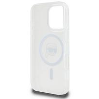 apple iphone 3 telefonas - Karl Lagerfeld "IML Metal Karl Head MagSafe iPhone 16 Pro" White - 4 nuotrauka