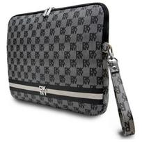 krepsys nesiojamam kompiuteriui 16 - DKNY Sleeve Checkered Pattern Printed Stripes 16" Laptop Case - Black - 3 nuotrauka