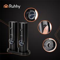 virtuves irankiu rinkinys - Ruhhy 25558 elektrinis pipirų ir druskos malūnėlis - 2 vnt. Juodas (Black) - 7 nuotrauka