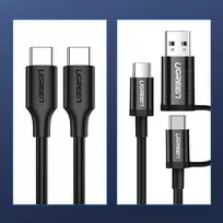 usb c laidas 60w - Ugreen 50997 US286 Black - 4 nuotrauka
