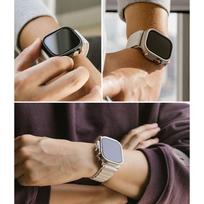 ultra watch 3 - Ringke Slim 2-Pack dėklas Apple Watch Ultra 1/2/3 (49mm), Skaidrus ir Matinė juoda (Clear & Matte Black) - 3 nuotrauka
