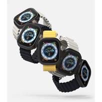 ultra watch 3 - Ringke Slim 2-Pack dėklas Apple Watch Ultra 1/2/3 (49mm), Skaidrus ir Matinė juoda (Clear & Matte Black) - 10 nuotrauka