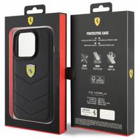 apple iphone 6 - Ferrari "FEHCP15LRDUK Hardcase Quilted Metal Logo iPhone 15 Pro" Black - 2 nuotrauka