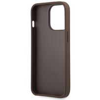 deklas apple iphone 14 - Apple iPhone 14 Pro Guess dėklas 4G Big Metal Logo rudos spalvos - 3 nuotrauka